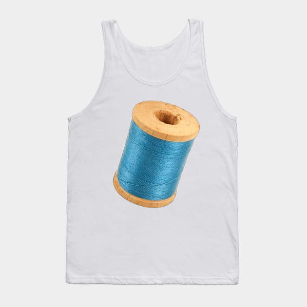 Wooden Spool of Blue Thread Tank Top by Head Blaze